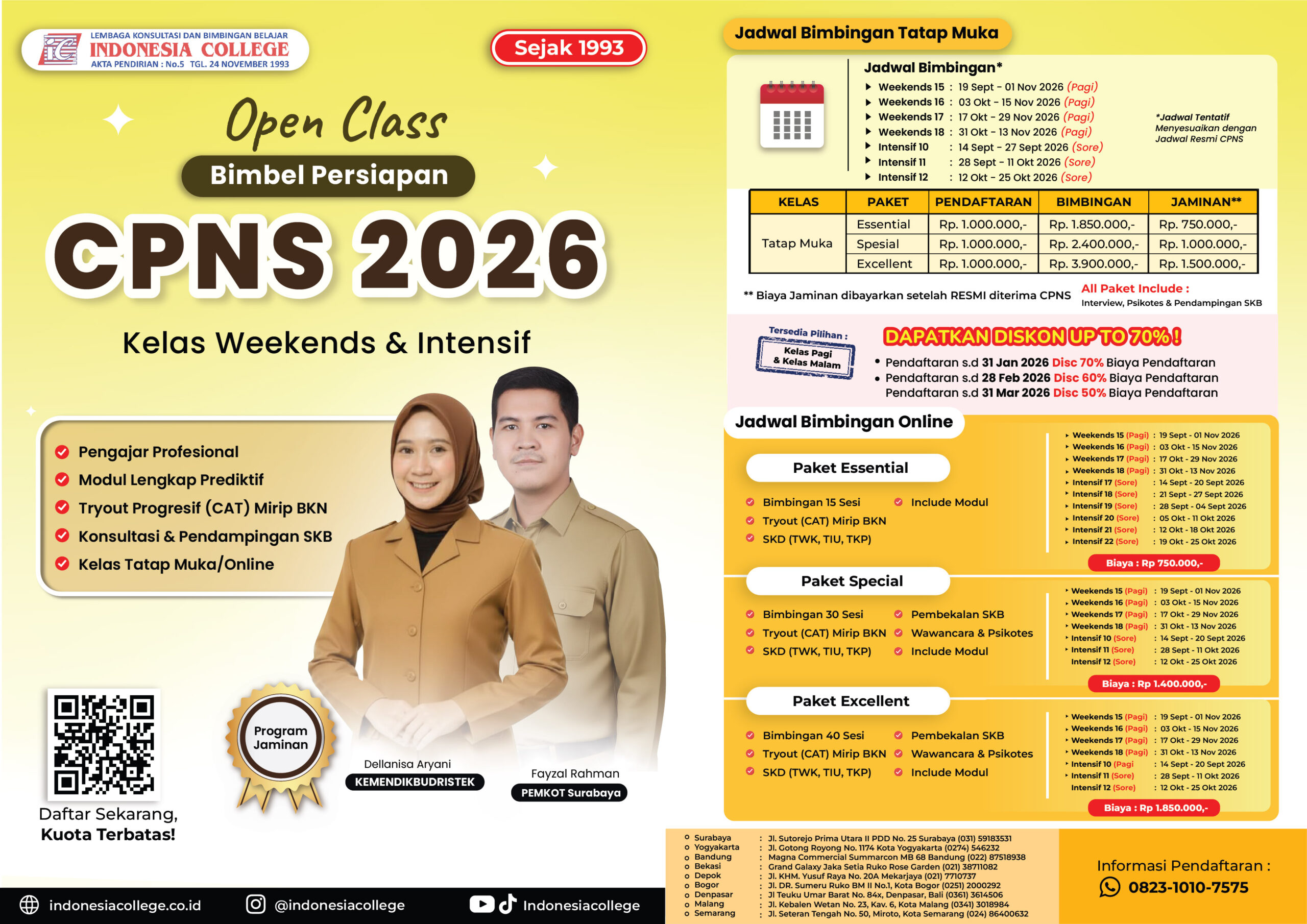 Brosur Bimbel CPNS 2026 by Indonesia College